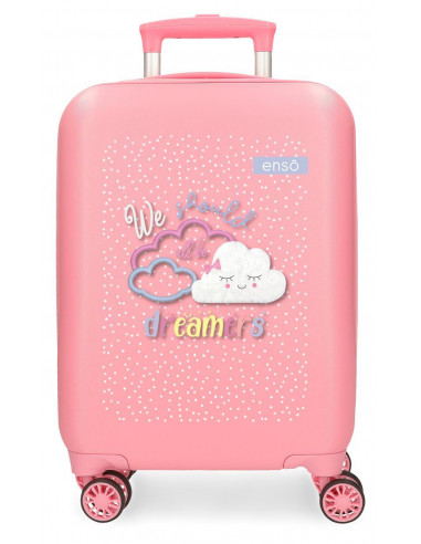 9691323 ABS SUITCASE 50CM 4W. DREAMERS LIGHT PINK